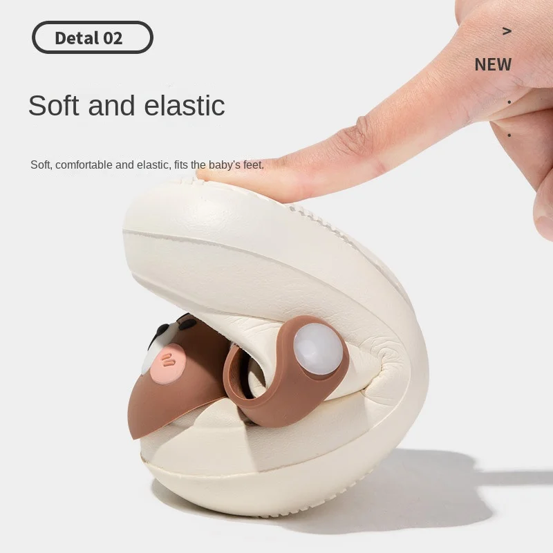 Baby Boys and Girls' Anti-skid Comfortable and Versatile Slippers Cave Shoes Cartoon Animals Korean Version Summer 4
