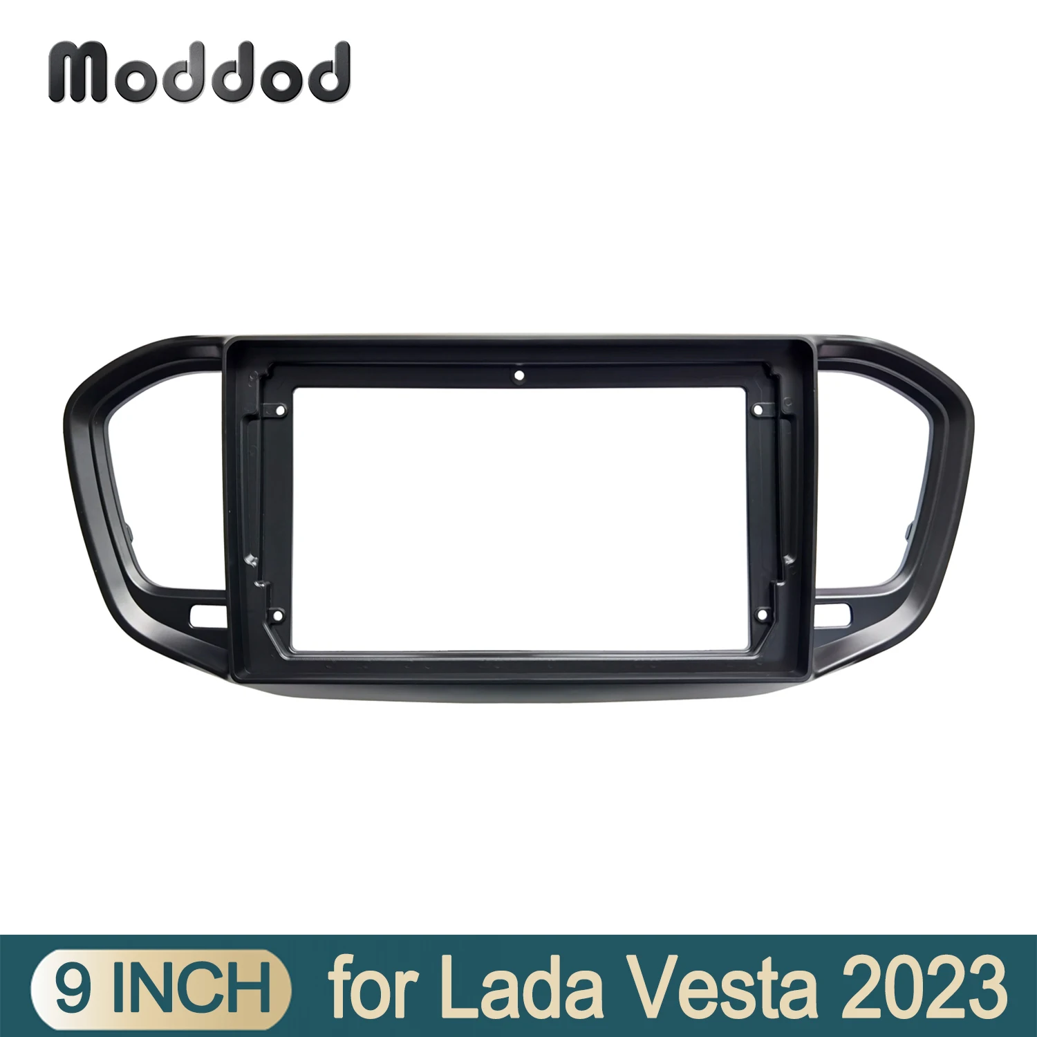 Car Radio Frame Fit For Lada Vesta 2023 9inch Stereo GPS DVD Installation Panel Android Player Fascia Dash Mounting Kit Bezel