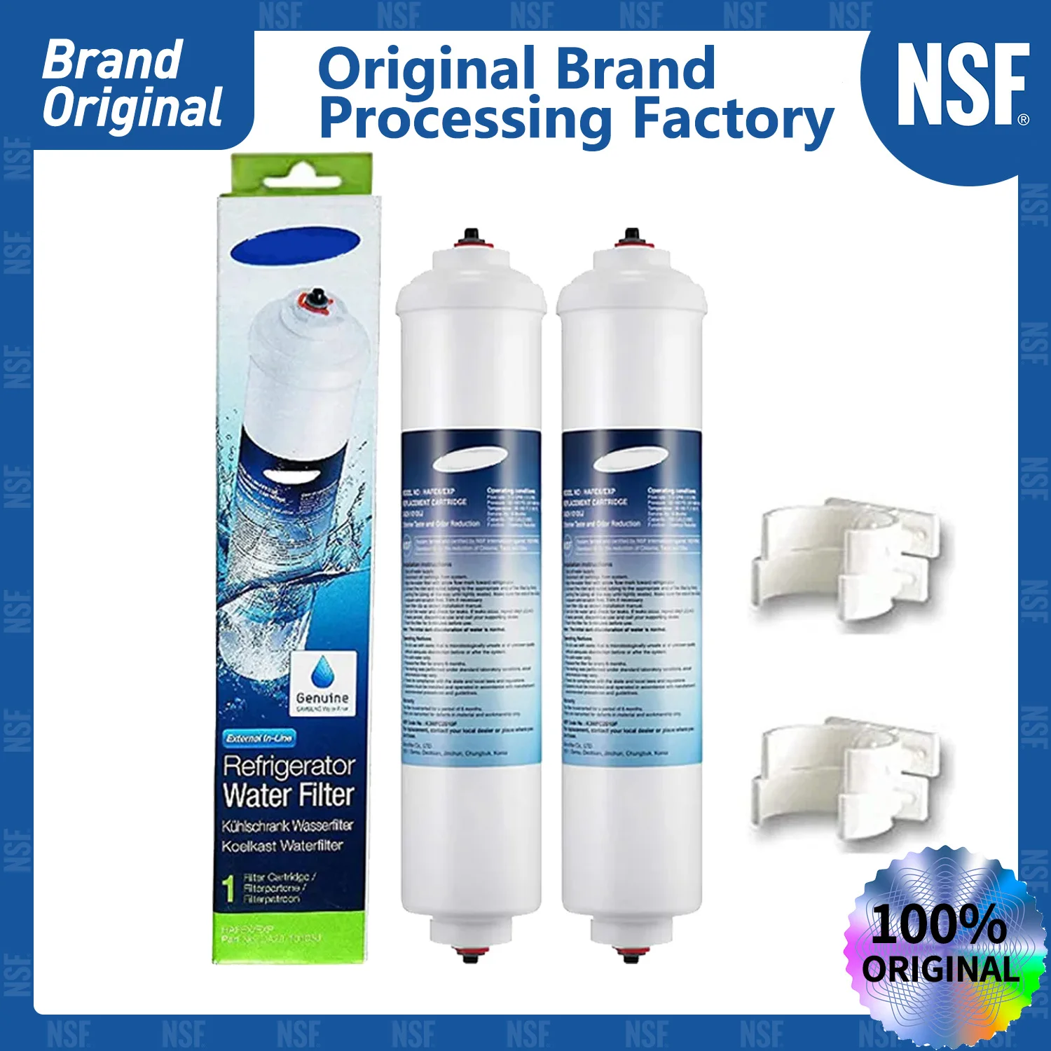 Water Filter for Refrigerator NSF Certified Samsung DA29-10105J Inline Water Filter for AquaPure Plus HAFEX EXP water filter refrigerator water filter inline water filter