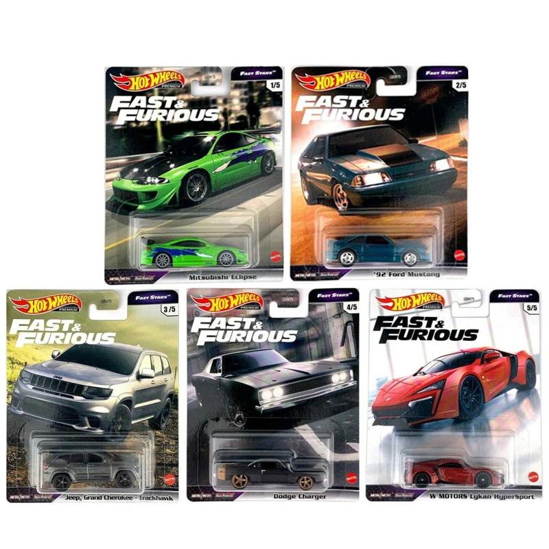 Hot Wheels 1/64 Fast & Furious Full Force Set 5/5 - Neuf Sous Boîte