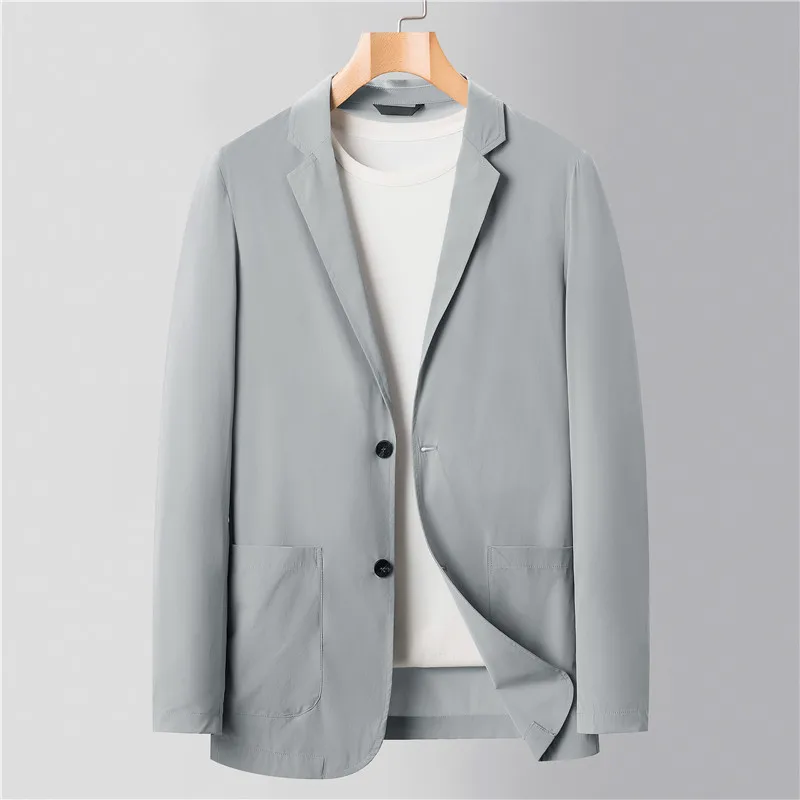 

Lin2549-Thin ice silk high-end suit casual light jacket