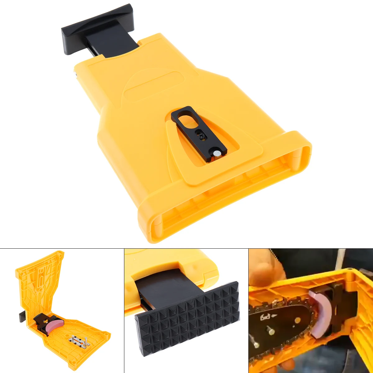 Portable Chainsaw Teeth Sharpener Chainsaw Easy Power Sharp Stone Grinder Fast Grinding Chainsaw Chain Sharpener Tools adjustable punching saw adjustable cutting diameter 45 130mm easy and fast hole opener smooth cutting woodworking tools