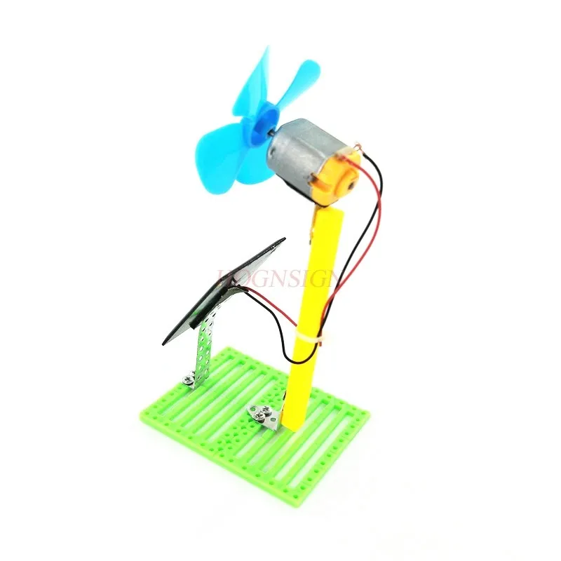 DIY Solar Powered Electric Fan Physics Circuit Experiment Kit Education Kids Toy Student Physical