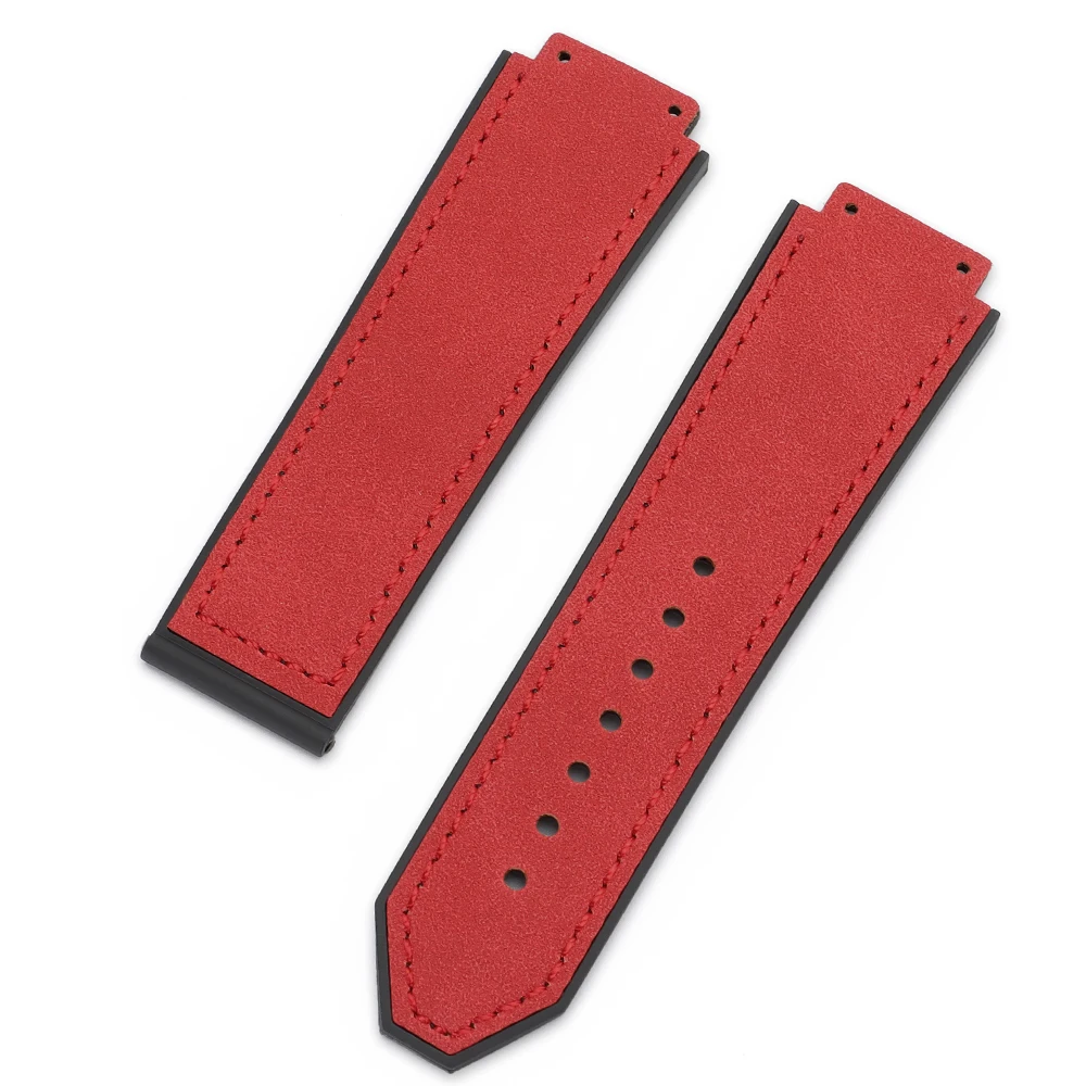 Matte Leather Sport Bracelet: Luxury Men's Watch Strap