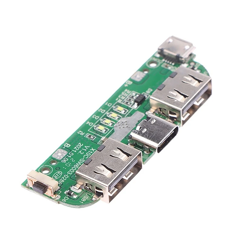 

Плата модуля зарядки мобильного зарядного устройства с двойным USB-портом, материнская плата USB 18650, плата для зарядки