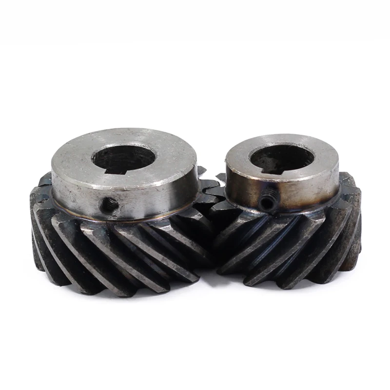 Helical Gear 13T-40T 1M 45 Degree Left / Right Hand 1 Module 13 15 18 20 25 30 40 Teeth 45# Steel Staggered Gear Bore 6-16mm 1pc transmission gear