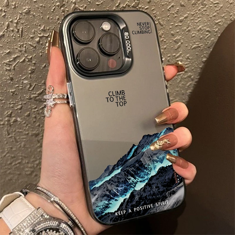 Snow Mountain Silver Phone Case - Image 2