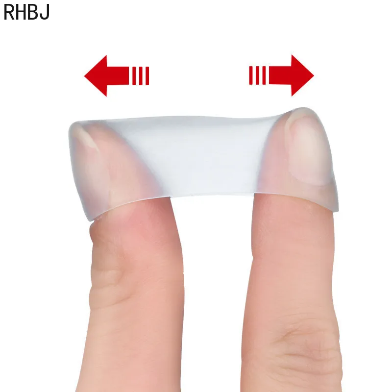 2Pcs Silicone Corrector Gel Protector Little Toe Tube Corns Blisters Pinkie Bunion Finger Protection Sleeve Foot Care Tool