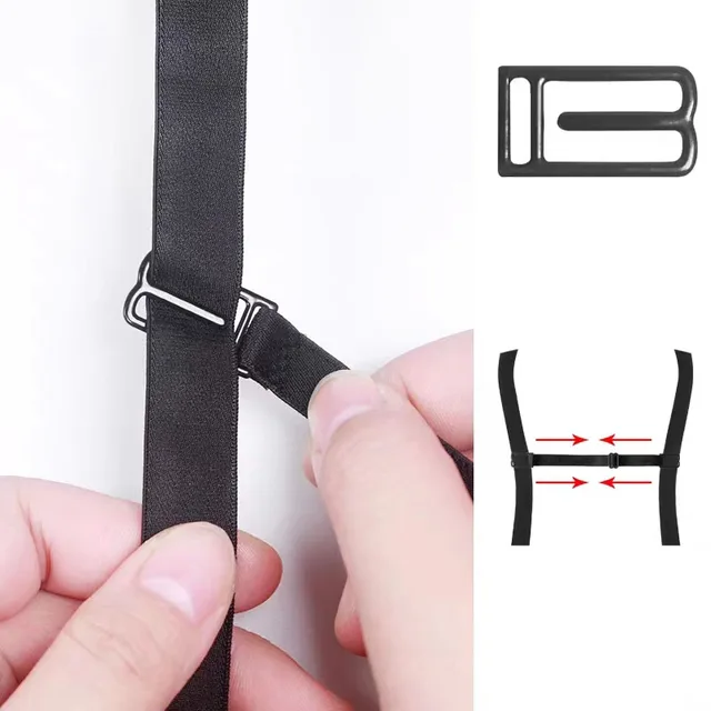 6 Pezzi Cinturini Reggiseno Antiscivolo - Bianco, Nero E Pelle, Regolabili Per Sport E Giorno - Foto 9