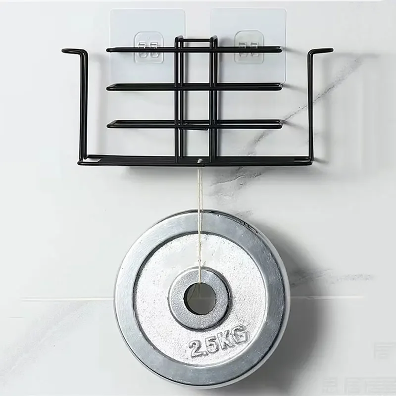Self Adhesive Wall Hooks 10PCS Transparent Hanging Shelf Wall Storage Rack Fixing Patch Strong Snap For Kitchen Bathroom Gadgets