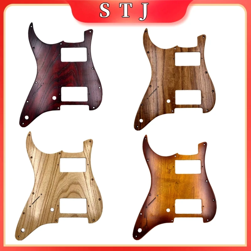 

1PCS Hand-made left hand HH Guitar Pickguard Ailanthus wood Maple wood,Guitar accessories part