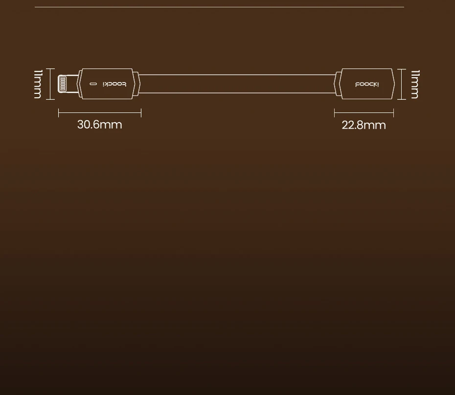 Toocki USB-C to Lightning 90° Charging Cable 20W with LED