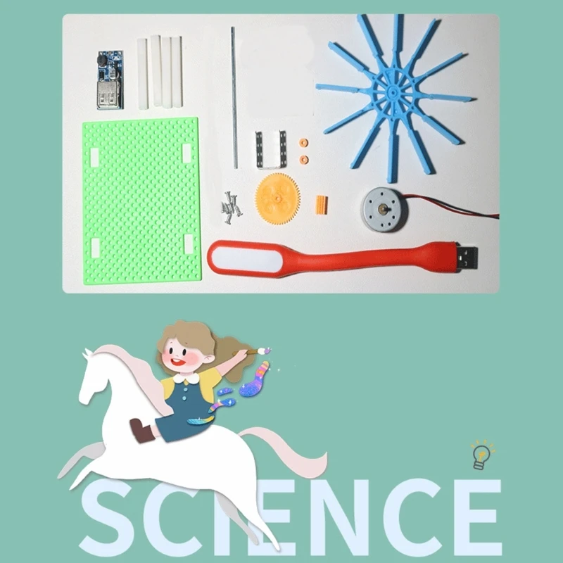 Creative DIY Hydraulic Power Generator Model Kits Experiment Toy Early Educational Science Toy Student Teens Physics