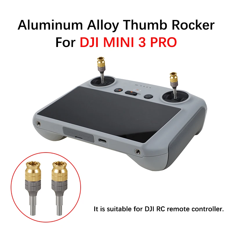 For DJI MINI 3 PRO Drone Aluminum Alloy Thumb Rocker Extendable Lengthen Joystick For DJI RC Remote Controller Accessories Kit