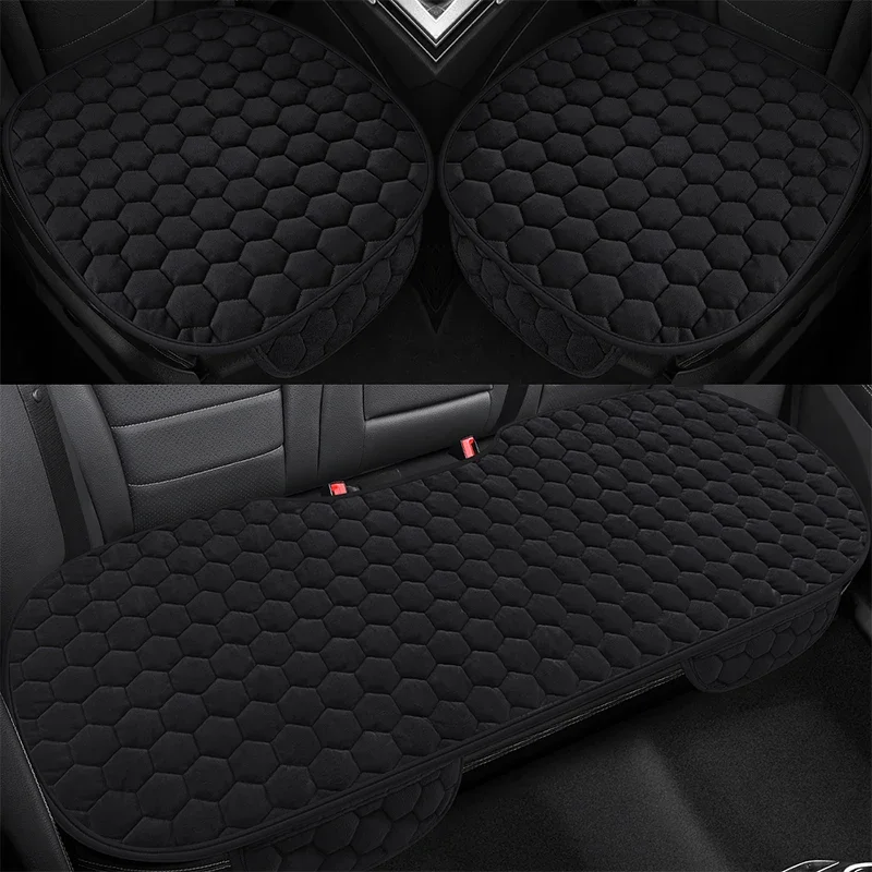 Winter Short-Pile Car Seat Cushion Warm Comfortable & Durable Front / Rear Seat Cushion Available Universal Covers