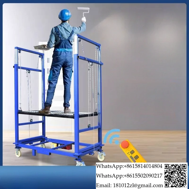 Electric scaffolding lifting platform disassembly lift home decoration site construction portable mobile hoist