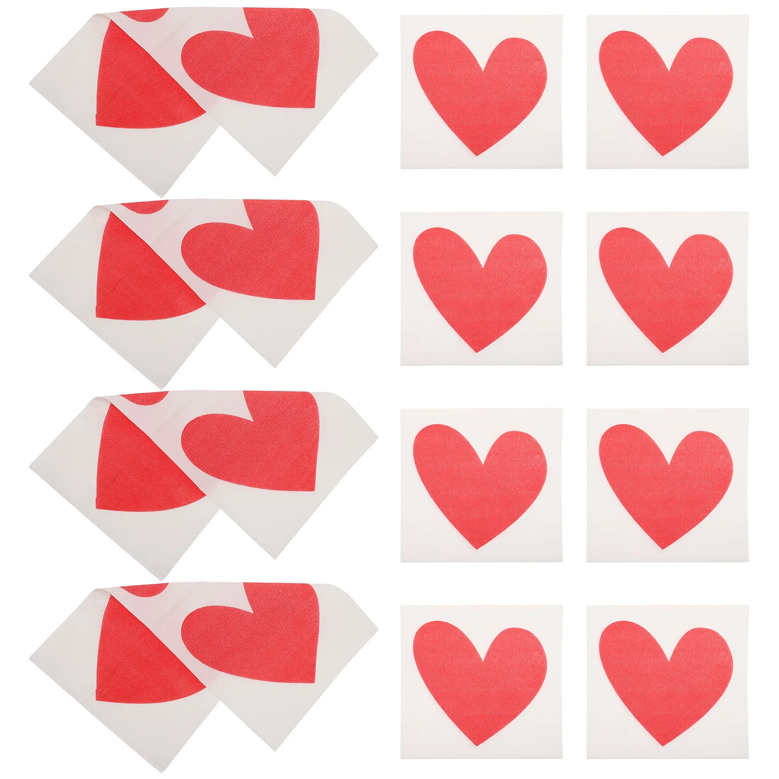40 Pcs Wedding Dinner Napkins Disposable Party Paper Towels Heart Pattern Elegant Design Absorbent Quality Essential Event