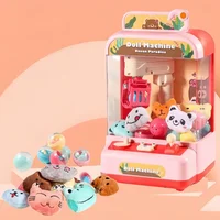 Plush Toy Crane Machine for Kids Mini DIY Gashapon Prizes Vending Dolls Claw Arcade Machines Children Birthday Christmas Gifts 1
