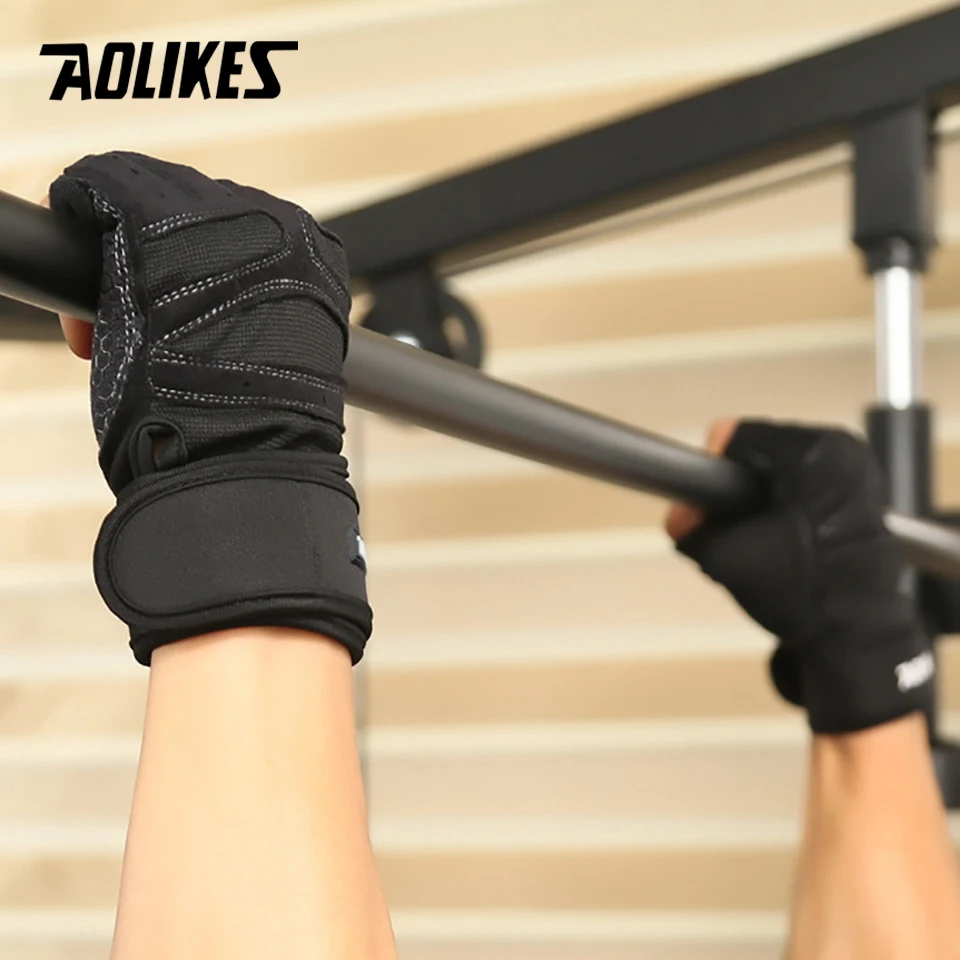 Half Finger Gym Gloves Heavyweight Sports Exercise Weight Lifting Gloves Body Building Training Sport Fitness