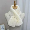 Rex Rabbit Fur Knitted Scarf Foulard Fashion Solid Shawls Rectangle Scarves for Women Winter Warm Real Fur Shawls 5
