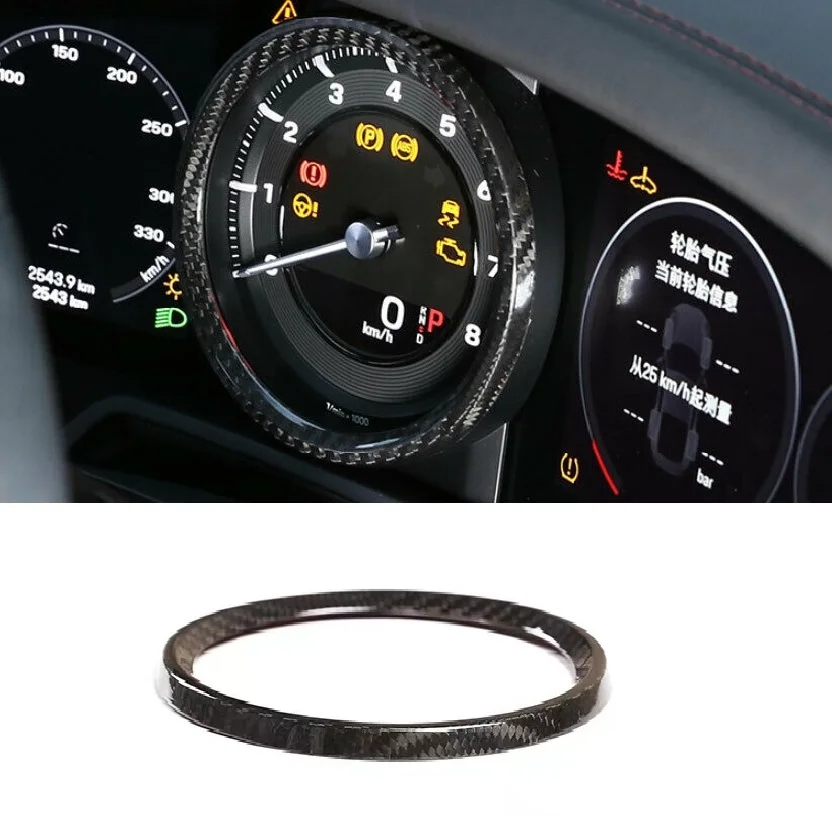 

Dry Carbon Fiber Car Dashboard Frame Decor Cover Trim For Porsche 911 992 2019-2022