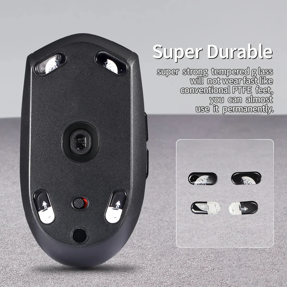 DAERBALA 1 lot de patins en verre lisse pour souris LogitechG304 G305 DAERBALA 1 lot de patins en verre lisse pour souris LogitechG304 G305