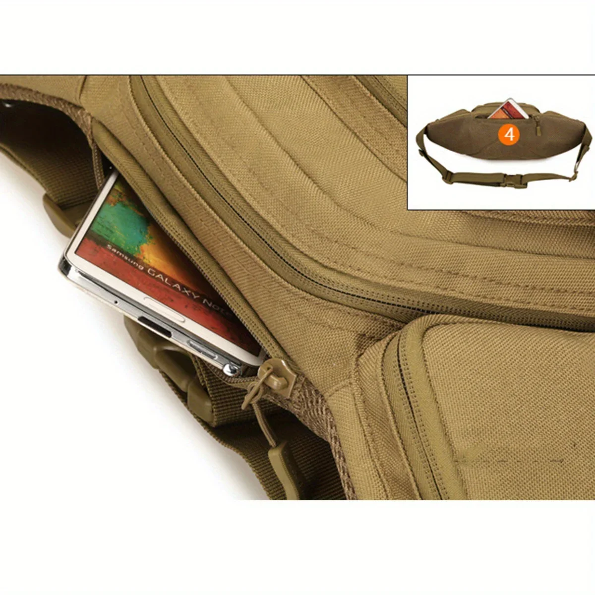 Tactical Military Nylon Waist Fanny Pack image 7