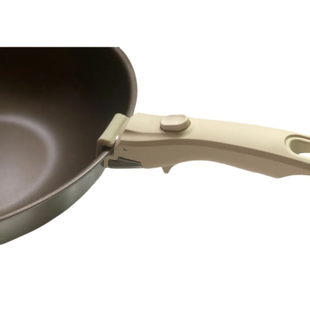 Detachable Pot Handle Pot Clip Cookware Anti-Scalding Removable Pot Handle Universal Ergonomic Detachable Frying Pan Handle Portable Pot Replacement Clip Bowl
