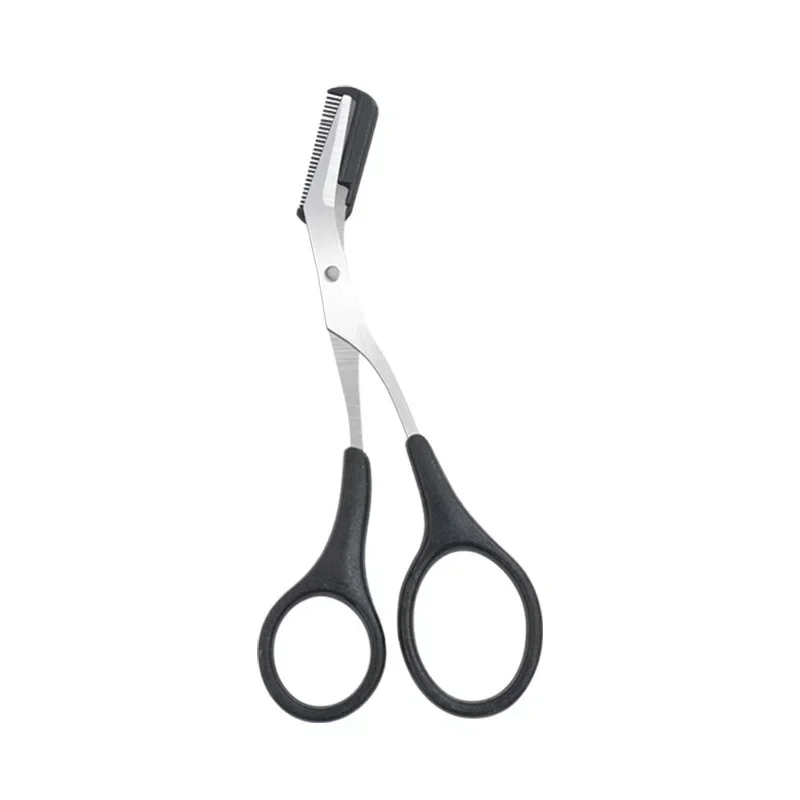 Eyebrow Trimmer Safe Makeup Scissors Eyebrow Trimmer Stainless Steel Comb Style Eyebrow Scissors Shaver Trimmer Makeup 3