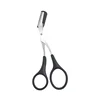 Eyebrow Trimmer Safe Makeup Scissors Eyebrow Trimmer Stainless Steel Comb Style Eyebrow Scissors Shaver Trimmer Makeup 3