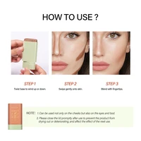Lakerain Functional Blush Stick Face Makeup Waterproof Easy Color Rouge Blusher Cream High Color Rendering Brightening Skin Tone 5