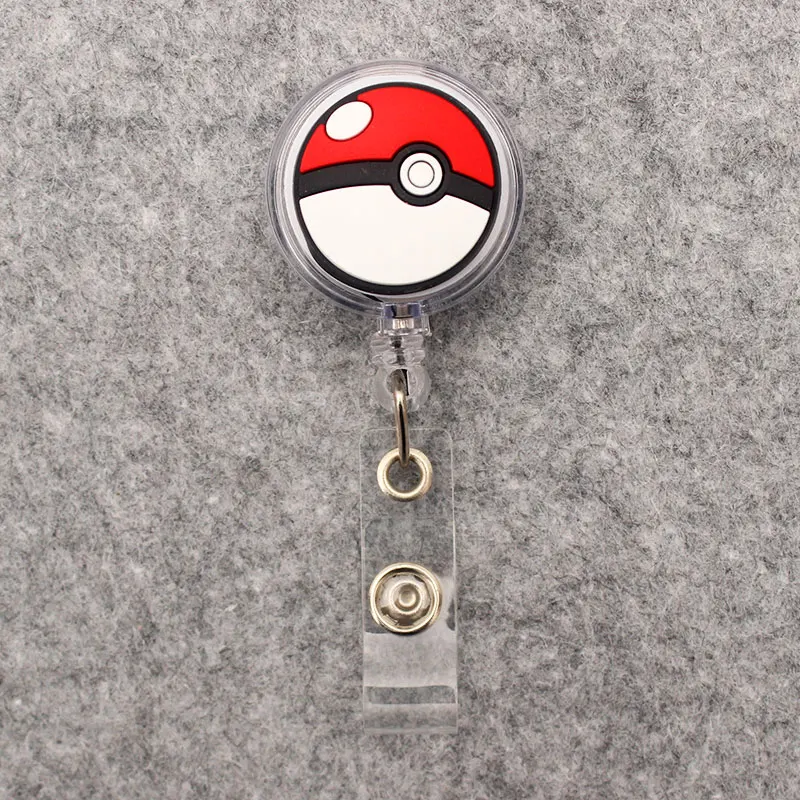 Cute Small Size Pokemon Poke Ball Silica Gel 60cm Retractable
