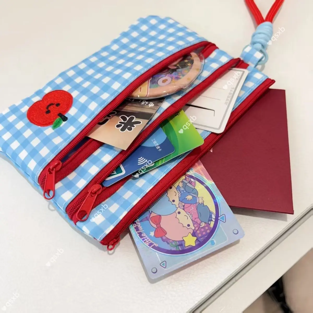 1PC Portable Passport and Document Storage Bag, Travel Ticket, Overseas ID Card Bag, Portable and Multifunctional