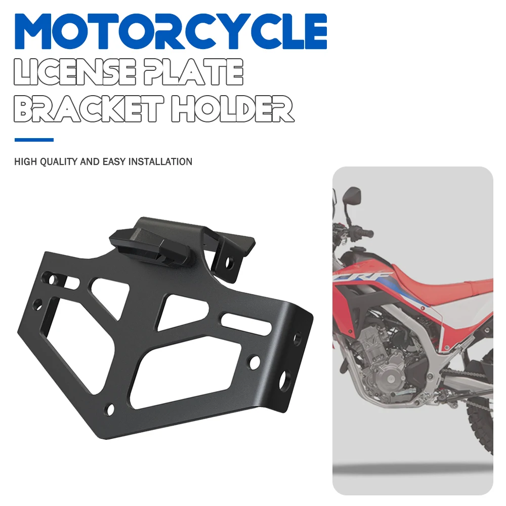 

FOR HONDA CRF300L ABS Motorcycle License Plate Holder Bracket Tail Tidy Fender CRF 300L 300 RALLY CRF300 LS 2021 2022 2023 2024