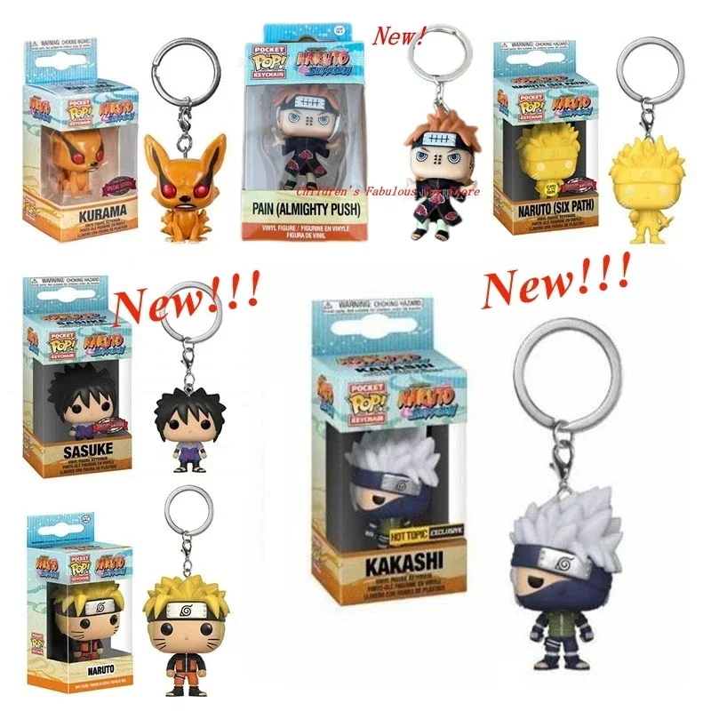 thumbnail image 4 of Nuevos llaveros Funko SIX PATH KAKASHI Sasuke Kurama Figuras de acción exclusivas Llavero Pain Anime japonés Llavero de bolsillo Juguetes, 4 of 5