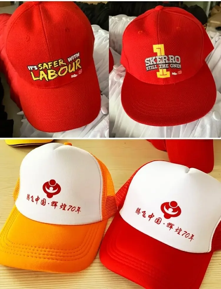 Trucker Hat Customize Printing Advertising Unisex Heat Transfer Mesh Caps Summer Adjustable Foam Dad Hat