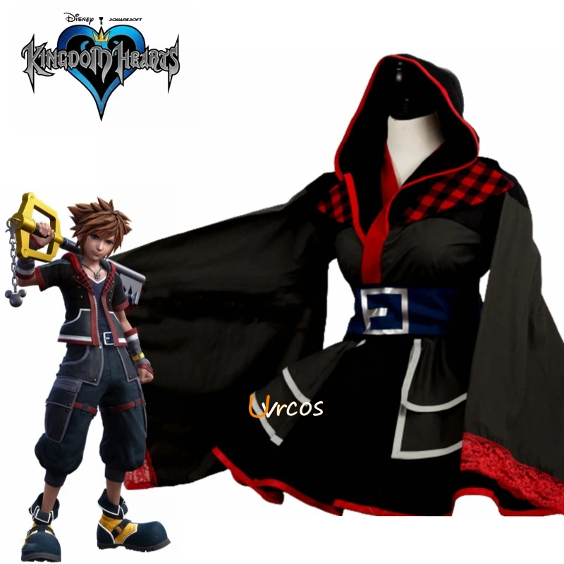 Anime Kingdom Hearts Sora Costume Cosplay Costume Lolita Kimono Dress Donna Ragazze Abiti Regalo Di Halloween
