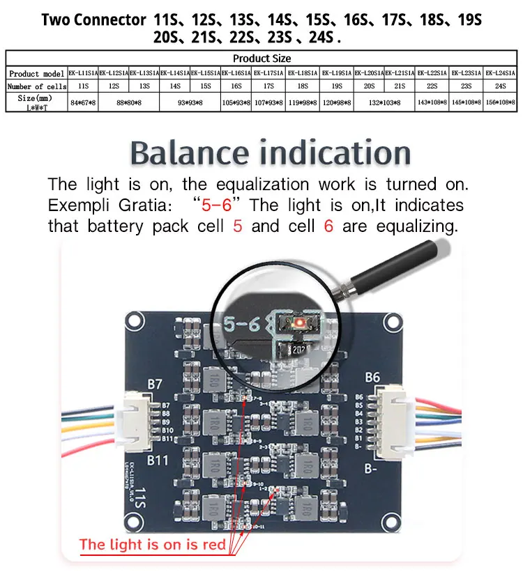 Enerkey-Equalizador Ativo, Li-Ion, LiFePO4, Bateria De Lítio,
