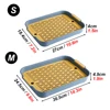 1pc Rabbit Litter Box Small Pet Toilet Tray Bunnie Corner Toilet Box For Ferret Hamster Dragon Cat Guinea Pig Dutch Pig Supplies 2