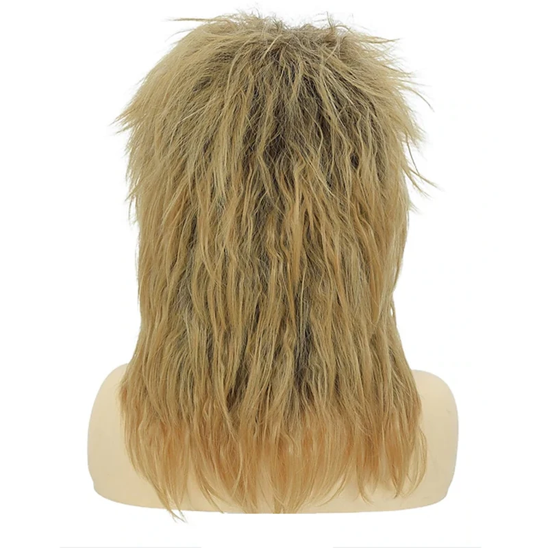 HAIRJOY ??ռ Ӹ 80s Tina Diva ǻ   Big Blonde Rocker Mullet  Glam ũ  Rockstar Cosplay Wig