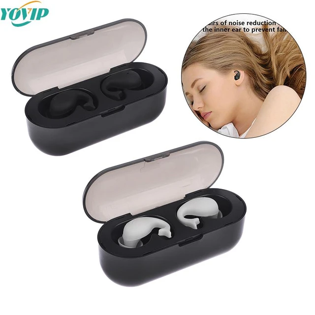 Tapones para los oídos de silicona para dormir, tapones para los oídos con  reducción de ruido, insonorizados e impermeables, protección para los oídos  para viajes - AliExpress