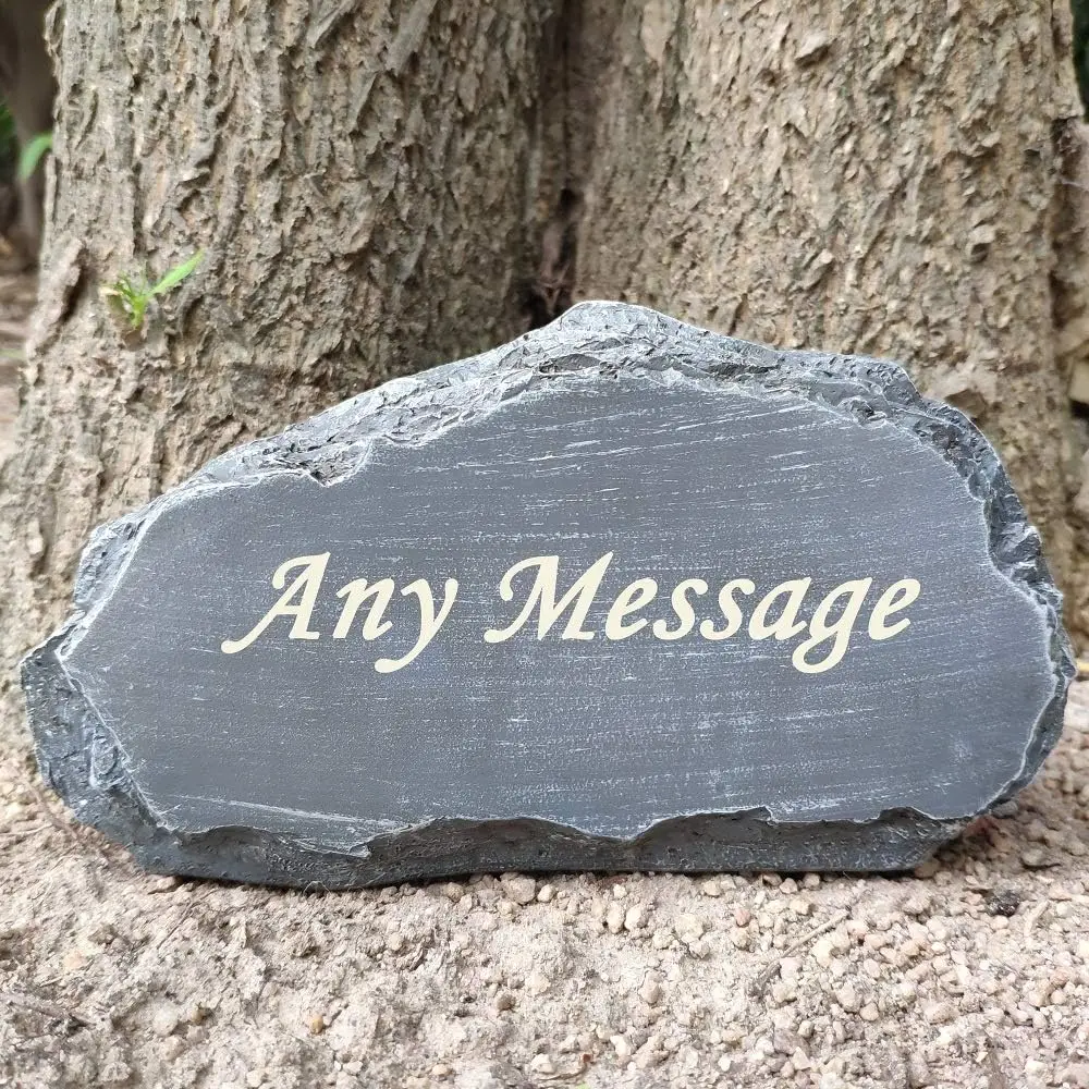 Personalized Garden Stones Engraved with Any Message laser Engraved Garden Welcome Stones Memorial Stones Outdoor Decorative pet memorial stones