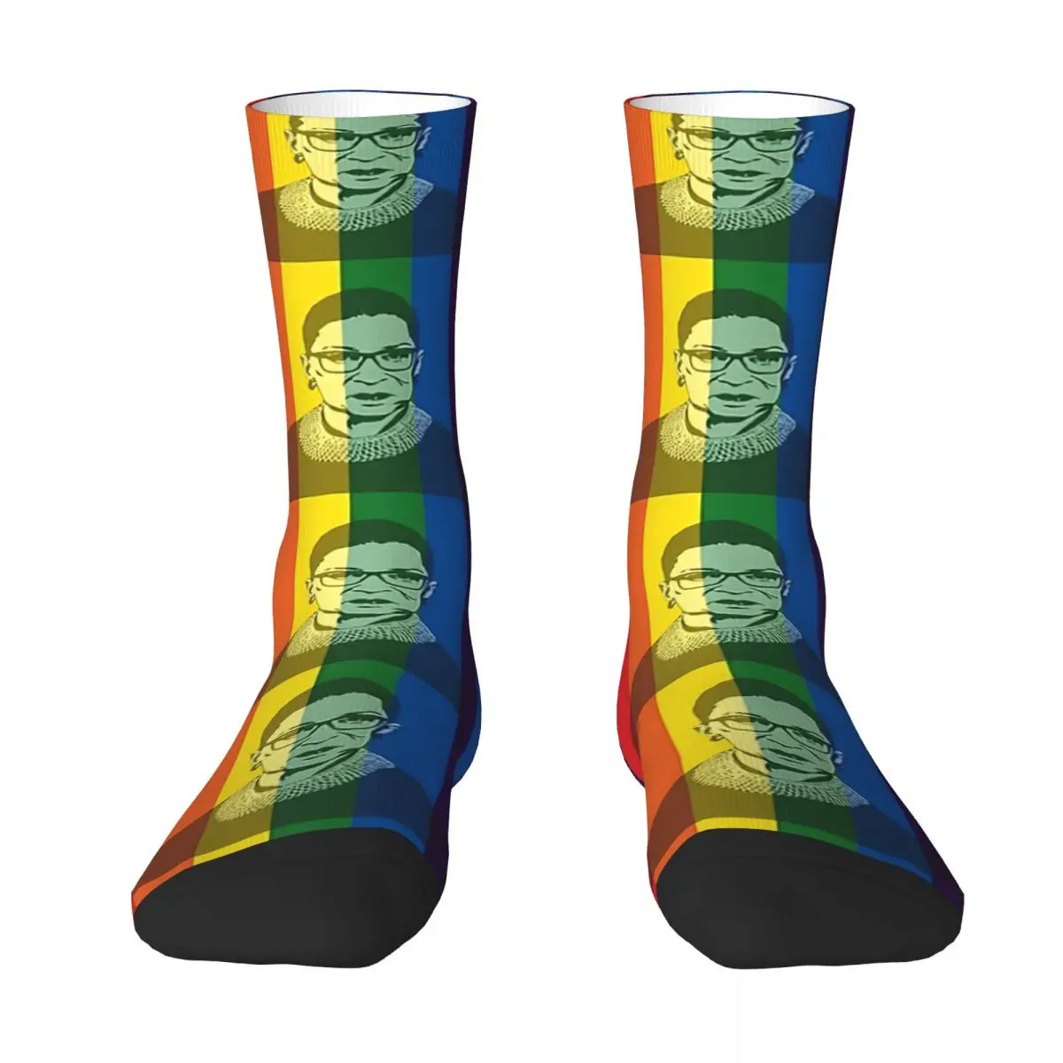Ruth Bader Ginsburg Rainbow Adult Socks,Unisex socks,men Socks women Socks