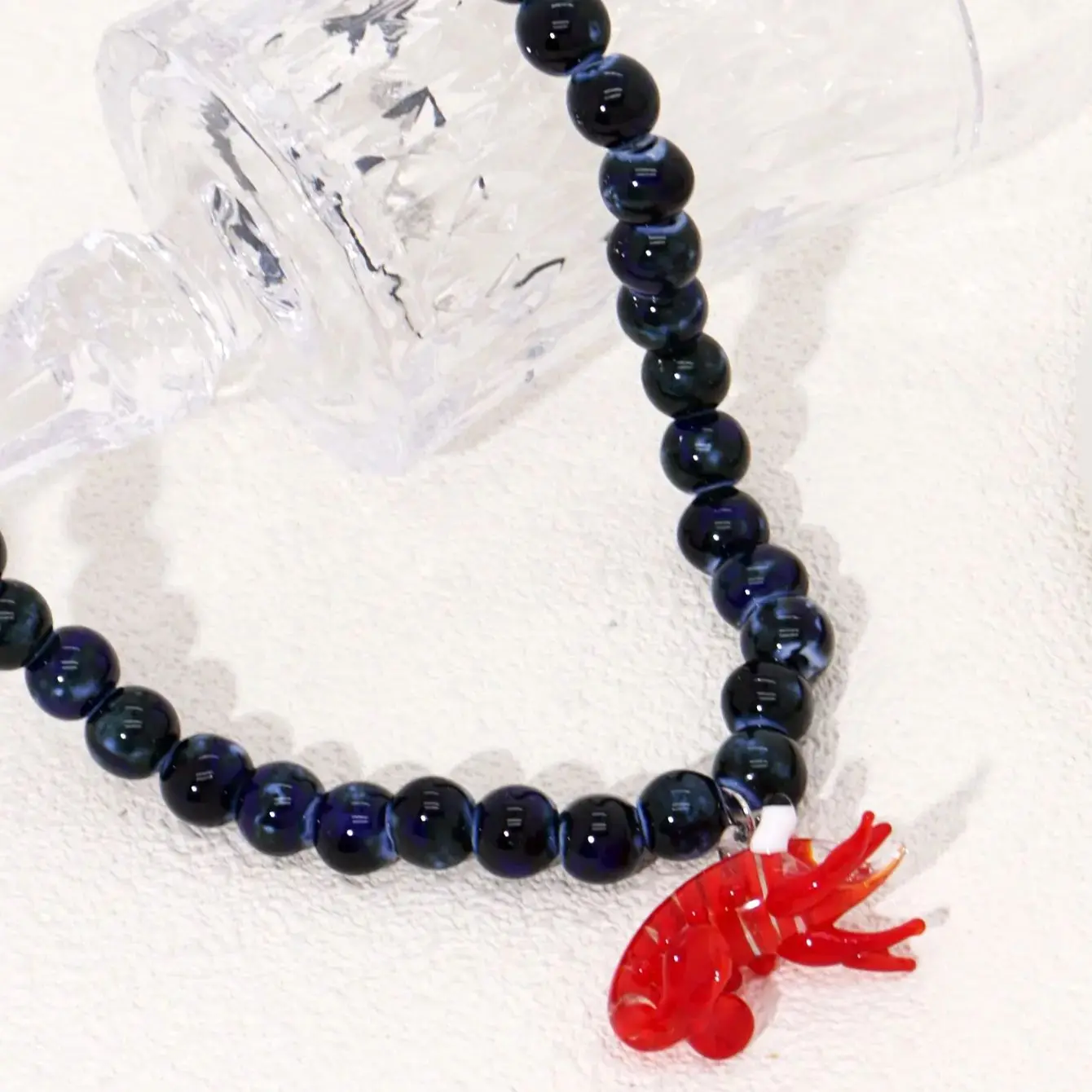 Charm Colorful Fish Pendant Necklace Glass Beads Women