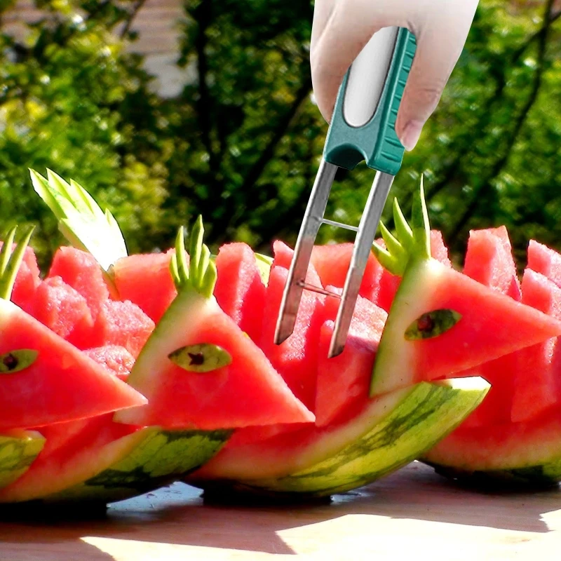 

Watermelon Slicer Stainless Steel for Creative Fruit Tool Easy to Use and Clean