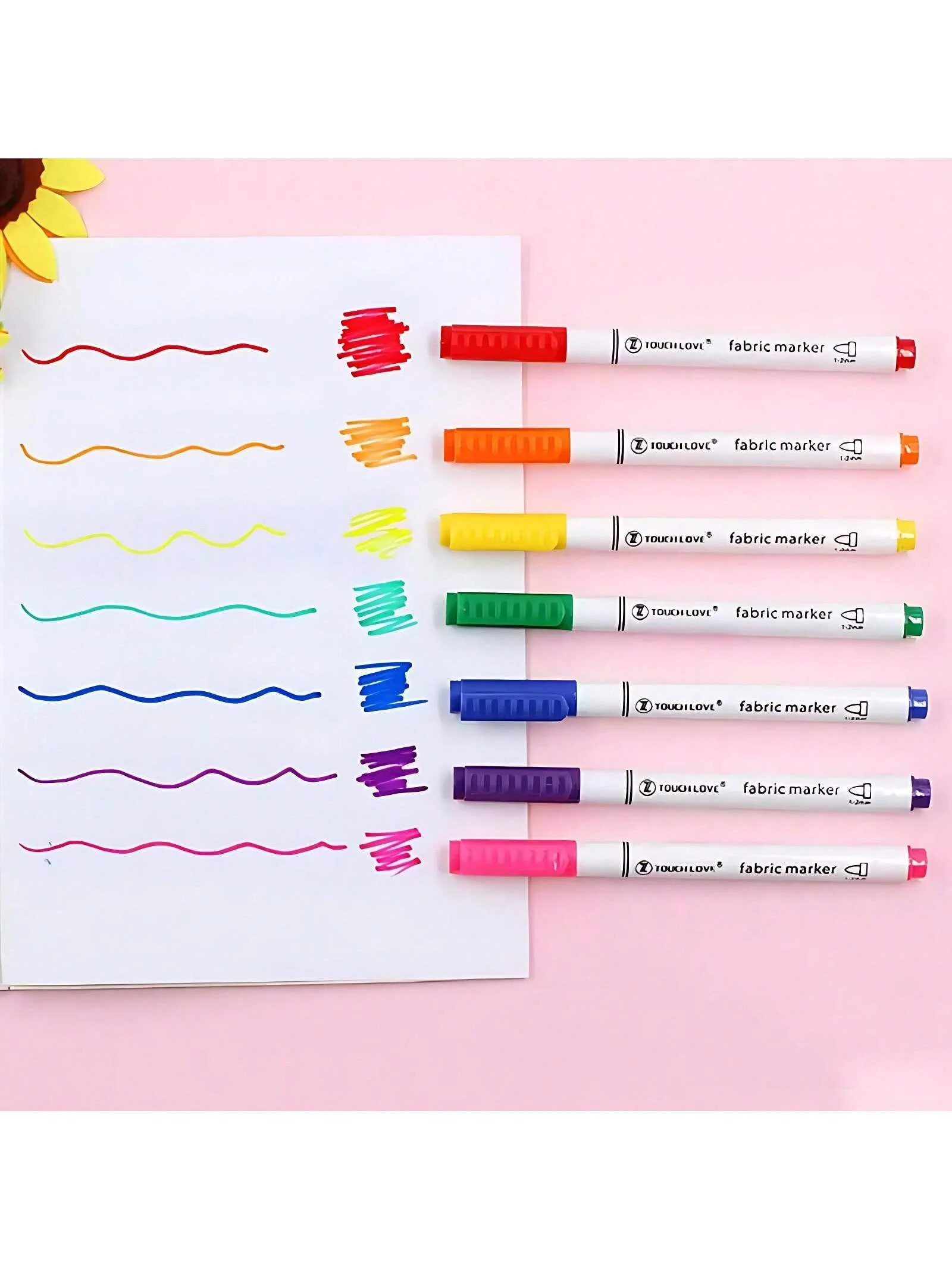 8pcs 방수 컬러 패브릭 섬유 마커 펜 티셔츠 신발 의류 나무 돌 DIY 아트 낙서 그리기 그림