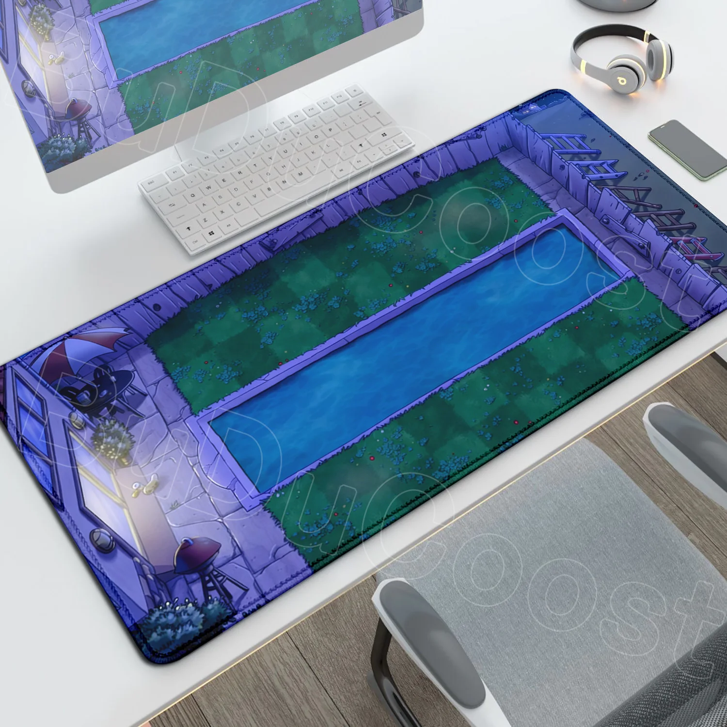 Enhanced Gaming Mouse Pad - Plants vs. Zombies HD Design, Non-slip, Thickened Rubber