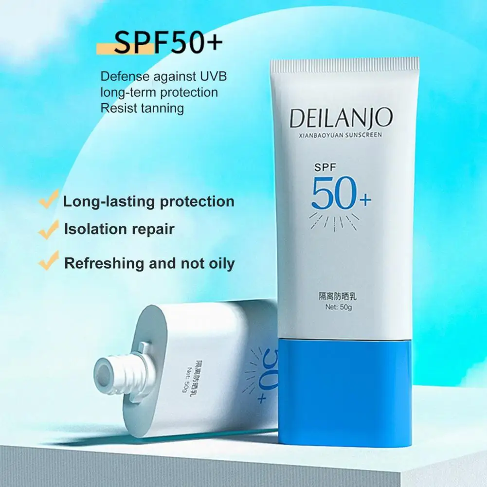 

50ml Sun Cream Convenient Easy to Apply Protective Sunscreen Moisturizing Long Lasting Sunscreen Cream