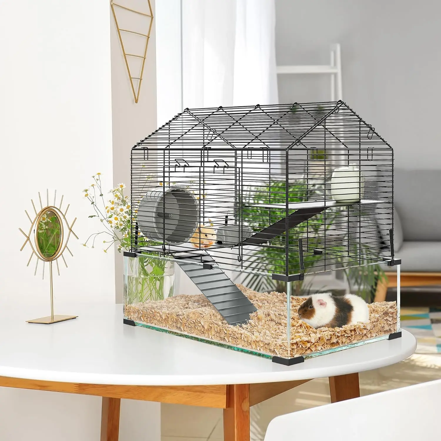Transparent Metal Hamster Cage 5