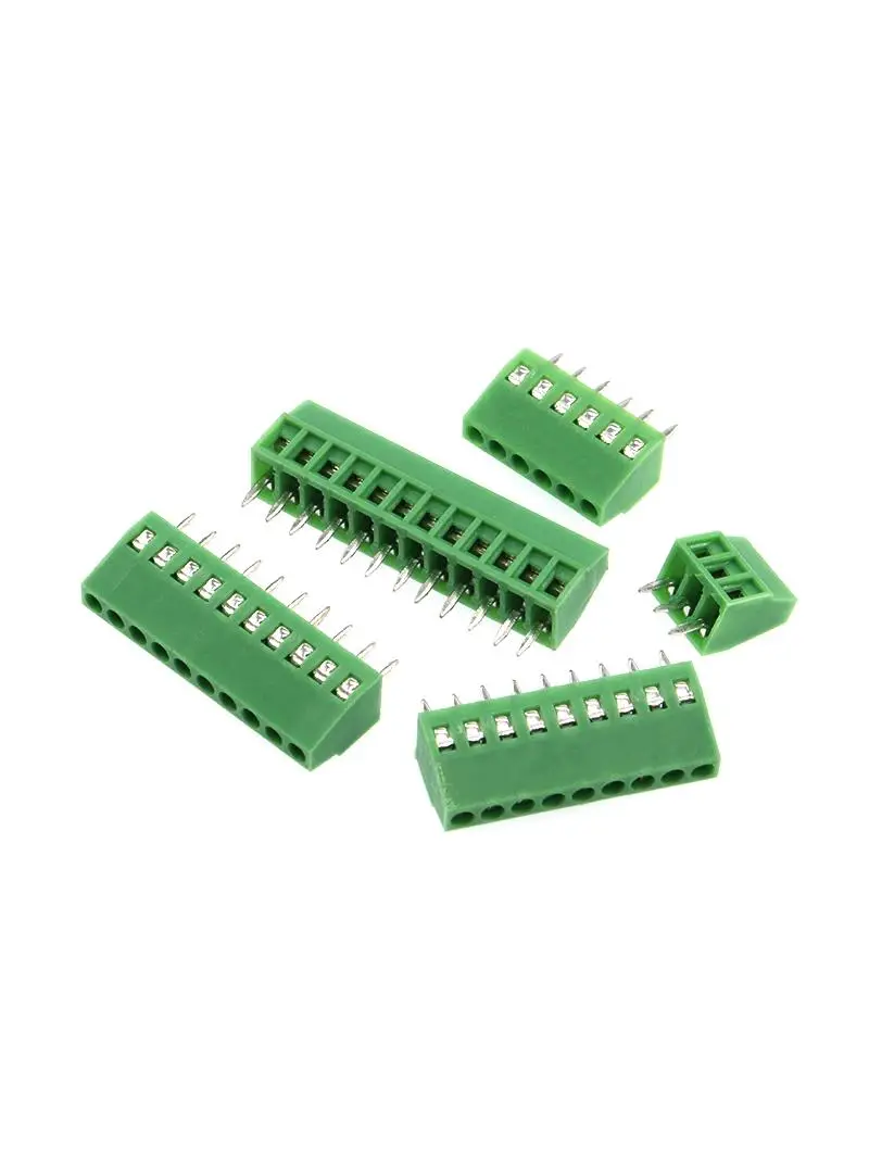 KF128 PCB 미니 나사 터미널 블록 KF128-2.54, 와이어 터미널용 커넥터, 2P, 3P, 4P, 5P, 6P, 7P, 8P, 9P, 10P, 12P, 16P, 2.54mm, 10 개 